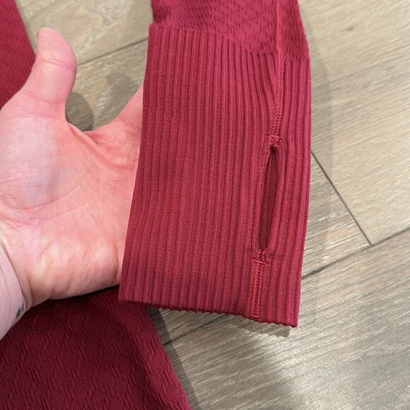 LULULEMON Star Ruby Rest Less 1/2 Zip Long Sleeve Active Pullover Run Top Sz 6 - Picture 11 of 13